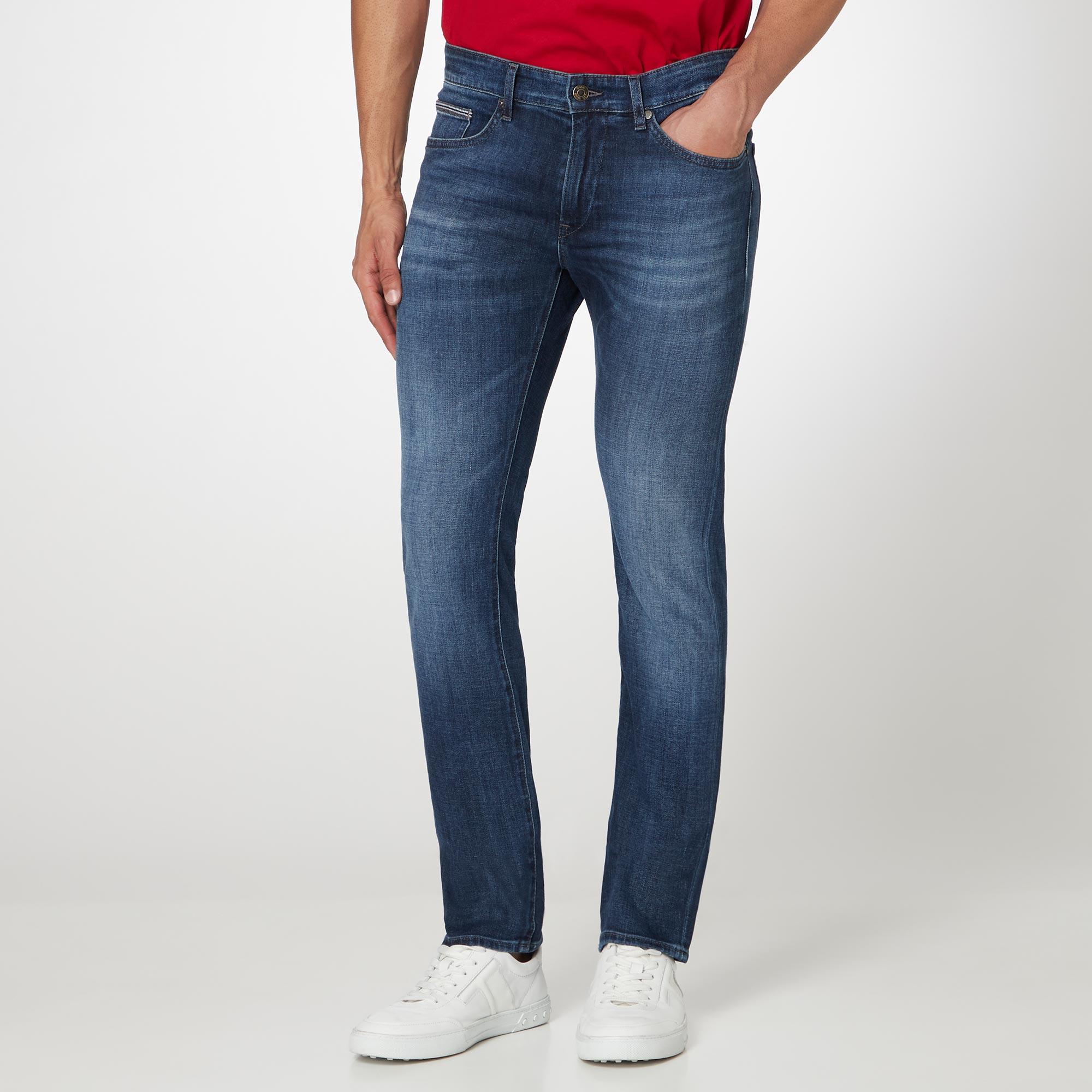 Delaware Mid-Rise Slim Leg Jeans